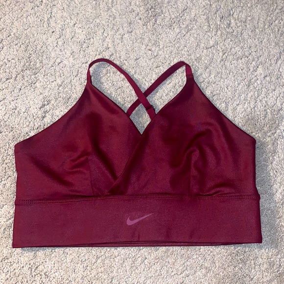 Nike chrome red sports bra - Picture 1 of 5
